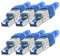 NEXMEX Netzwerkstecker 6x Cat 7 werkzeuglos CAT7 CAT7A RJ45 LAN UTP 600MHz Kabel Stecker ohne Werkzeug Crimpstecker werkzeugfrei CAT6a CAT6 CAT5 für Verlegekabel Patchkabel Netzwerkkabel