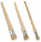 3 Pack Chalk Paint Wax Brush Set Natural Bristle Round Paint Brush Wooden Handle Paint Wax Brush for Waxing Wood Furniture (20mm 25mm 30mm)
