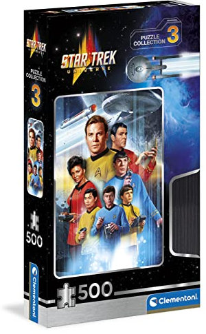 Clementoni - 35142 - Puzzle Star Trek, Puzzle 500 Teile Für Erwachsene Und Kinder 14 Jahren, Geschicklichkeitsspiel Für Die Ganze Familie