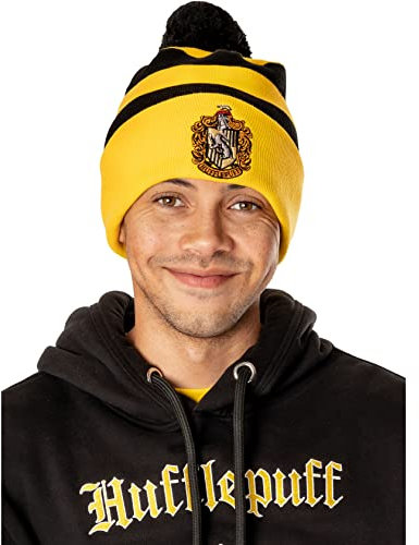 CID Unisex Harry Potter Hufflepuff Beanie-Mütze, gelb, One Size
