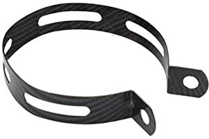 Marmitta Morsetti Scarico Marmitta Moto Universale 51 Mm Morsetti Silenziatore Per Tubo Staffa Montaggio Per Staffa Ad Anello Fisso Supporto In Fibra Carbonio Moto Scarico(Colore:90mm CB)