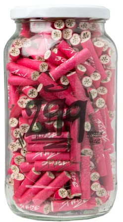 PURIZE Glas 299 Aktivkohlefilter Regular Size - Ø 9mm premium Filter - Aktivkohle auf Kokosnuss-Basis (pink)