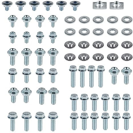 LivTee Lot de 70 kits de montage de boulons de carrosserie de moto, pour garde-boue en plastique, fixations compatibles avec CR85 CR125 CR250 CR500 & CRF150 CRF250 CRF450 R modèles CRF150R CRF250R