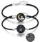REDSUN Paar Armbänder 925 Sterling Silber Bff Armband 100 Sprachen I Love You Magnet Sonne Mond ProjektionVerstellbar Paar Armband Schmuck Geschenke für Damen Herren Couple