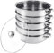 TRY-YEAN - Cocido al vapor de acero inoxidable con tapa de cristal, 5 pisos 30cm, utensilios de cocina, cacerola, placa de inducción, vaporizador para albóndigas