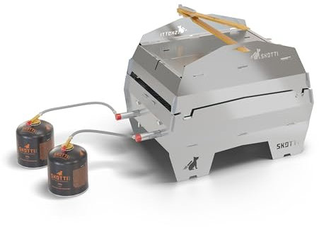 SKOTTI Max XL Cap, Edelstahl Deckel, steckbarer Deckel Max XL Grill, ideal für Outdoor-Grillen