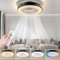 Aigostar Ventilador de Techo con Luz Silencioso, Ventilador con Luz Colores Lámpara RGB LED con Temporizador y Nocturna， Función de Memoria, 6 velocidades, Ajuste de Brillo y Color