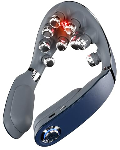 SKG Faltbares Nackenmassagegerät zur Schmerzlinderung, Tiefengewebe, Vibration, kabellos, tragbar, G7 Pro Fold