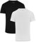 DANISH ENDURANCE Men's T-Shirts, Organic Cotton T-Shirts for Men, Multipack, Crew Neck or V-Neck, Short Sleeve, Premium Soft Blend, 2-Pack Multicolour (1xWhite, 1xBlack) L