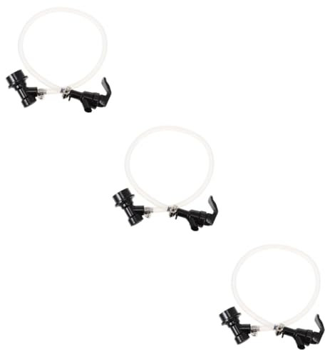 Amosfun 3piezas De Línea De Barril De Cerveza Inoxidable Kit De Desconexión Rápida para Elaboración De Cerveza Dispensador Fugas Instalación