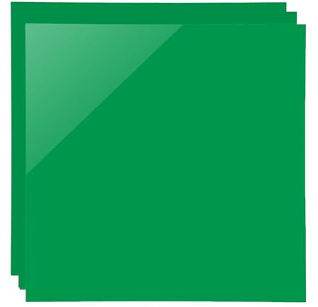 SCULPFUN 3 Stück Grün Opake Acrylplatten für Lasergravur, 30 * 30cm Personalisierte Schilder für Heim und Büro Dekoration, 3mm dick