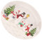 LABRIMP Piatto Ceramico Versatile Per Condimenti Decorativo e Pratico Per Tavola Di Natale Per Frutta Dolci e Salse Adatto Per Feste e Occasioni Speciali