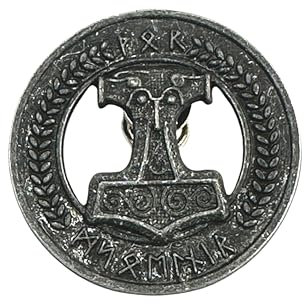 Patch Nation Thor's Mjolnir Celtic Knot Hammer Viking Norse Cosplay Metal Pin Badge Brooch
