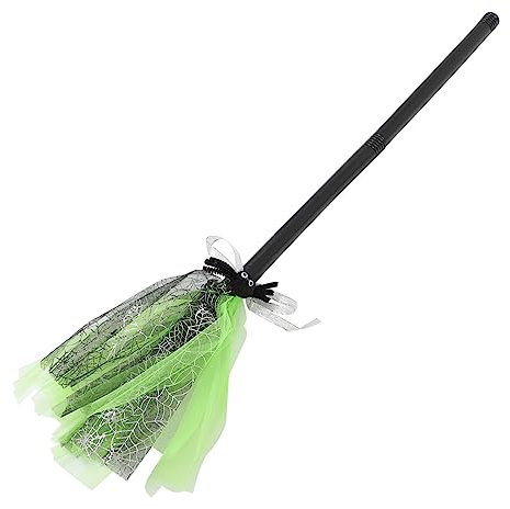 VICASKY Escoba De Bruja Cosplay Desmontable Para Halloween Accesorio Para Disfraces De Brujas Fiesta Temática