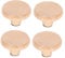 Cabilock 2sets Replaceable Pot Lid Handles Wooden Knobs Slow Cooker Lid Replacement 4pcs*2