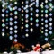 Holografische Kreis-Girlanden, schillernd, Partyzubehör, hängende Luftschlangen, Hintergrund, Meerjungfrauen-Thema, Geburtstagsdekorationen, Babyparty, Abschlussfeier, Hochzeit, Euphorie, Disco,