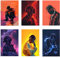 NebulaNova Set of 6 Travis Scott Poster Wallpaper Music Leinwand Poster Schlafzimmer Dekoration Landschaft Büro Raumdekoration Geschenk Unframe-style 08x12inch(20x30cm)