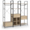 Vicco Kleiderschrankset Enya, Flügeltürenschrank, Holz, 60 x 180 cm 3 Teile