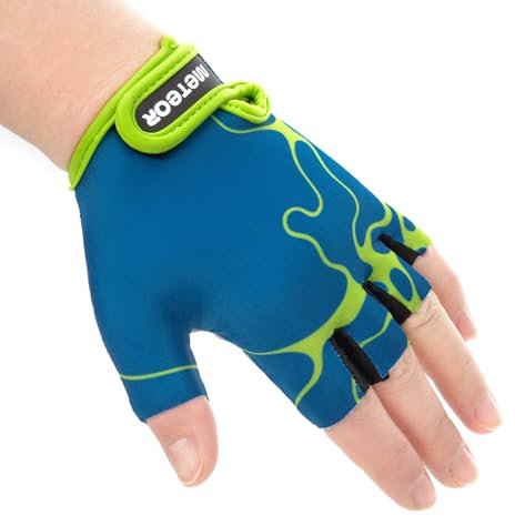 meteor Kinder Fahrradhandschuhe Bike Gel BMX Handschuh Jungen Fahrrad Handschuhe Mädchen radhandschuhe Scooter radhandschuhe Kinder Tretroller Handschuhe Fahr-Rad