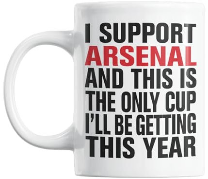 Gift Island Football Secret Santa Mug Gift for Arsenal Supporters | Mug Gift for Arsenal Fans | Football Stuff, Joke Mug for Friends, Colleague, Cousin, Uncle, Dad, Father, Son, Brother 11oz
