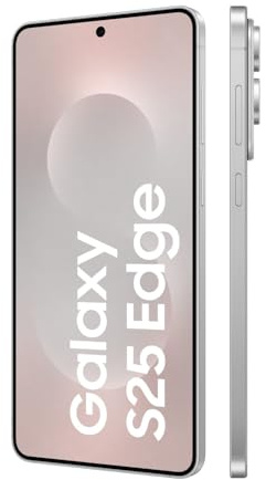 Samsung Galaxy S25 Edge AI Smartphone mit Galaxy AI, Ohne Vertrag, Handy mit Android, 12 GB RAM, 256 GB GB Speicher, 200-MP-Kamera, Titanium Silver, 3 Jahre Herstellergarantie [Exklusiv auf Amazon]