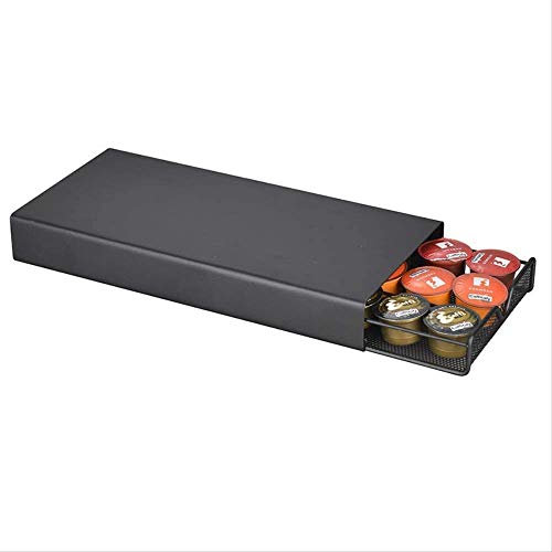 XWBLDBDFC Coffee Capsule Holder Durable Coffee Stand Rack Drawers Capsule Organizer for Dolce Gusto/Lavazza/Nespresso Coffee Capsules Black