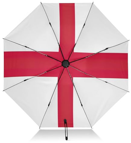 RPLIFE Travel Umbrella Windproof Folding Umbrella, Umbrellas for Backpacks/Handbags, Rain, Wind and Sun, England National Flag
