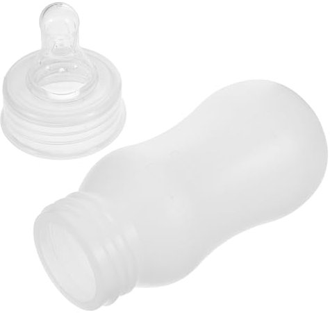 BAZEITFLOW Lamb Feeding Bottle 120ml Small Animal Nursing Bottle Pigeon Nipple Multi-functional Milk Feeder for Kitten Goat Lamb Pet Feeding Use