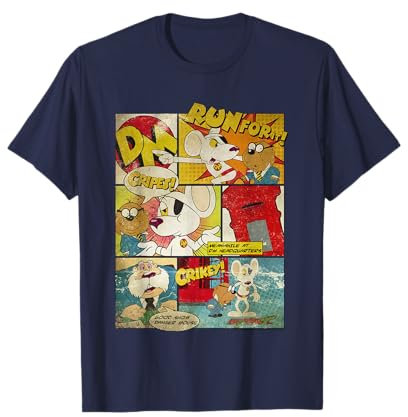 Danger Mouse & Penfold Vintage Comic Strip T-Shirt