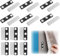 Magnetischer Vorhangverschluss, 12 Paar Verdunkelungsrollo Zubehör Magnete Clips Magnetischer Schließer für Fensterrollos Jalousien Vorhangverschlüsse