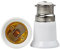B22 to E27 Adapter, Light Bulb Adapter - Bayonet to Screw Socket Converter, White Plastic with On/Off Switch, for Ceiling, Fan, Light, Bulb