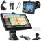 Navigateur GPS de 22,9 cm – Carte du Royaume-Uni 2025 pour voitures, camions et bus, écran tactile HD TFT pour poids lourd, instructions vocales, recherche de code postal, mises à jour gratuites à vie