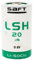 Saft LSH20 Lot de 5 Piles au Lithium 3,6 V 13 Ah - Type D, Li-SOCl₂, Haute Puissance, impulsions jusqu'à 4 A, Plage Thermique extrême, pour télématique, sécurité et Mesure Industrielle
