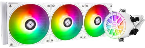 TR AQUA ELITE 360 V6 ARGB White-CPU Liquid Cooler, Efficient PWM Controlled Pump, for AM4/AM5,Intel LGA1150/1151/1200/1851/1700,Integrated Water-cooled Radiator-White