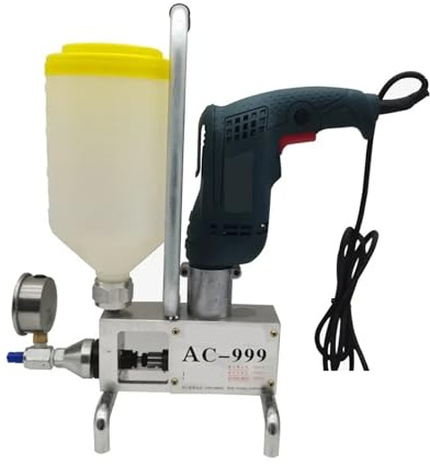 Pompe d'injection haute pression 910 W, applicateur de coulis époxy/polyuréthane, machine électrique colmatage mortier Scénarios d'application multiples