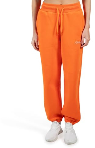 SMILODOX Jogginghose Damen Enara, Regular Fit Sweathose mit Seitentaschen, Elastischem Bund mit Tunnelzug, Dezentes Stick-Logo, Bequeme Freizeithose für Sport, Freizeit und Alltag