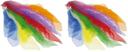 goki Jongliertücher 6er Set aus Nylon (Packung mit 2)