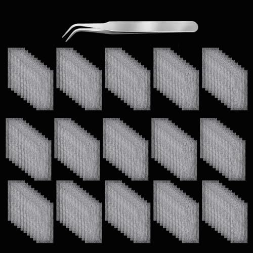 YBEATY 100 Stück Silk Nail Extensions Nagelverlängerungen Fiberglas Seiden | Nagelreparatur Gel Kit, Manicure Tool zubehör, die Fingernagelreparatur Fiberglasmodellage