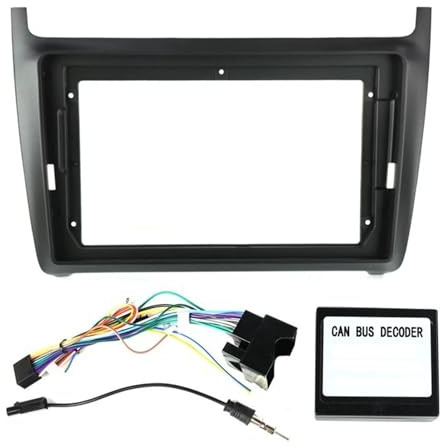 Radioblende Einbauset 9 Zoll Auto Radio Rahmen Für VW Für Polo 5 Für Golf Für Passat GPS Dash Mount Kit Installieren Panel Adapter Abdeckung Fascia Kabel Canbus