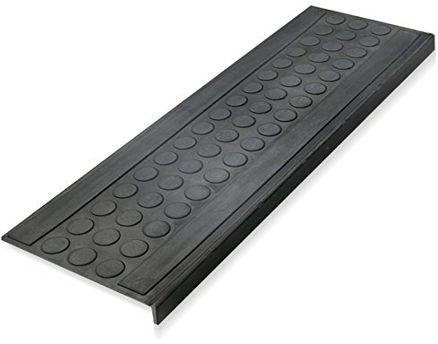 casa pura Copri Gradini in Gomma Antiscivolo - Tappeti per Scale 100% Impermeabili e Aderenti - Set da 5 Pezzi - Vari Modelli - Bolle, 25x75cm