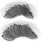 Sharplace Lot 50Pcs Scalp Heat Glue Thermal Discs Guards Hair Template with Measurements for Hair Extensions