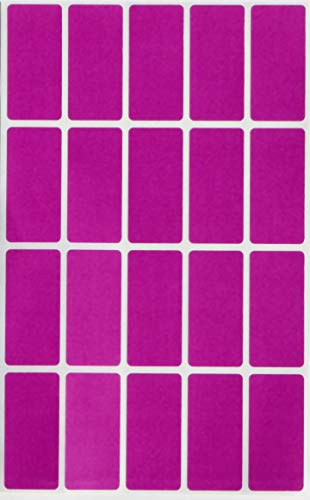 Royal Green Purple Colored Name Tags (40mm x 19mm) 4cm x 1.9cm - 1000 Pack