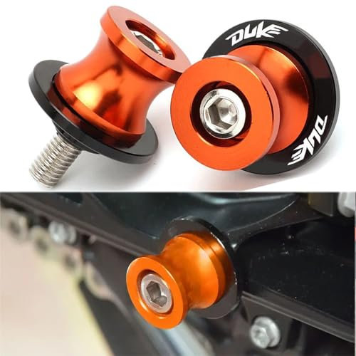 Duke Montageständer Racingadapter M10 10mm Bobbins Ständeraufnahme Für Duke 125 200 250 390 690 790 890 R 990690 Duke R /690 LC4 Supermoto LC4 Enduro /690 SMC(Orange)