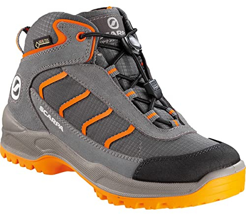 Scarpa Mistral Kid GTX - Stivali da Escursionismo Alti, Mojito GTX Forest-Forest Gore-Tex BM Spider Trek,