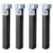 CAMBIA TUS MUEBLES CTM®Pack 4 Patas cuadradas para somier, Patas de Metal universales 30x30mm con Abrazadera de Grapa para somier de láminas. Fácil colocación, Muy Resistentes