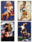 QUMENEY 4PCS Blechschild Retro Sexy Pinup Girl Blech Metallschild, Muster Wanddekoration Kunst Zinn Schild für Cafe Bar Pub Bier (30x20CM/11.8x7.9in)