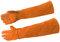 LEcylankEr Bissfeste Handschuhe Gartenhandschuhe Dornenfest, 60cm Arbeitshandschuhe Herren Damen, Katzenhandschuhe Gartenhandschuhe für Hund/Katze/Vogel/Schlange/Kaktus/Rose/Schweißer (orange)