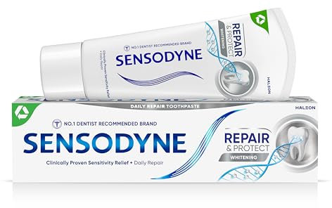 Sensodyne Toothpaste Repair and Protect, Teeth Whitening Toothpaste for Sensitive Teeth, 75ml