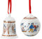 Hutschenreuther Sammelserie 21 Weihnachtsgaben Glocke/Kugel Set