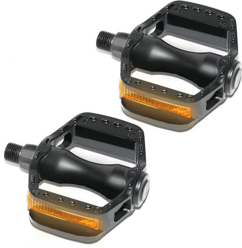 Kinderfahrradpedale mit 9/16 Zoll Spindel Aluminiumlegierung Jugendgröße Fahrrad Pedal Ultra Stark für 12 14 16 18 20 Zoll Kinderfahrrad (1 Paar)